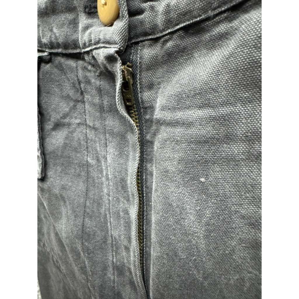 Ilana Kohn Huxie High Rise Canvas Tapered Pants Charcoal Grey Womens Size 2 — image 7 of 8